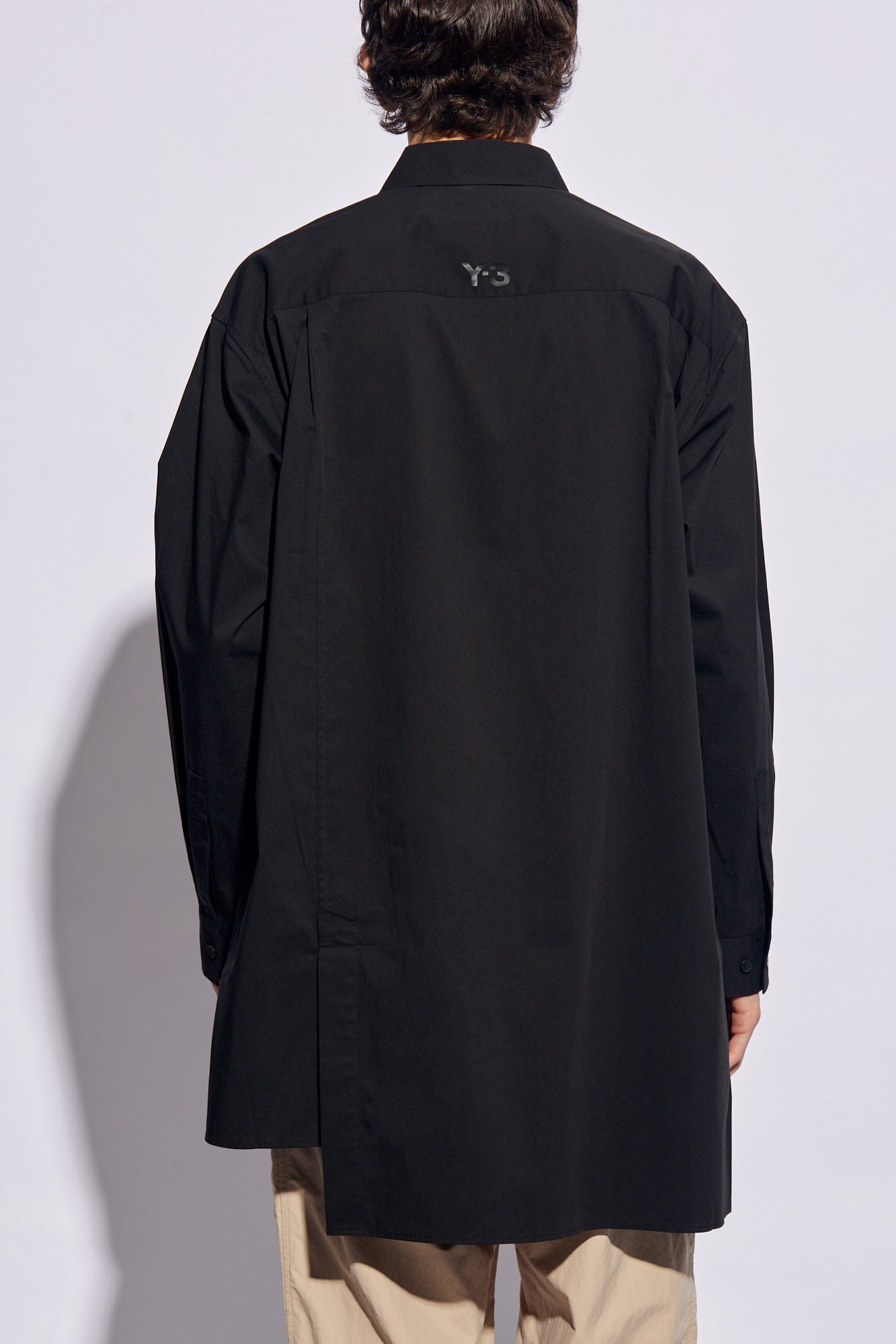 トップス Yohji yamamoto REGULATION size3 3 Yohji Yamamoto - Black Asymmetrical shirt Y - notched-lapels